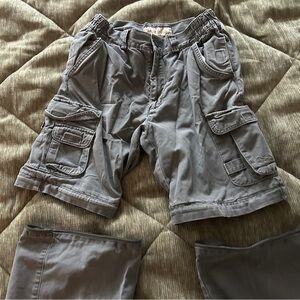 WindRiver Men's green Cargo Pants (zippers to become shorts)